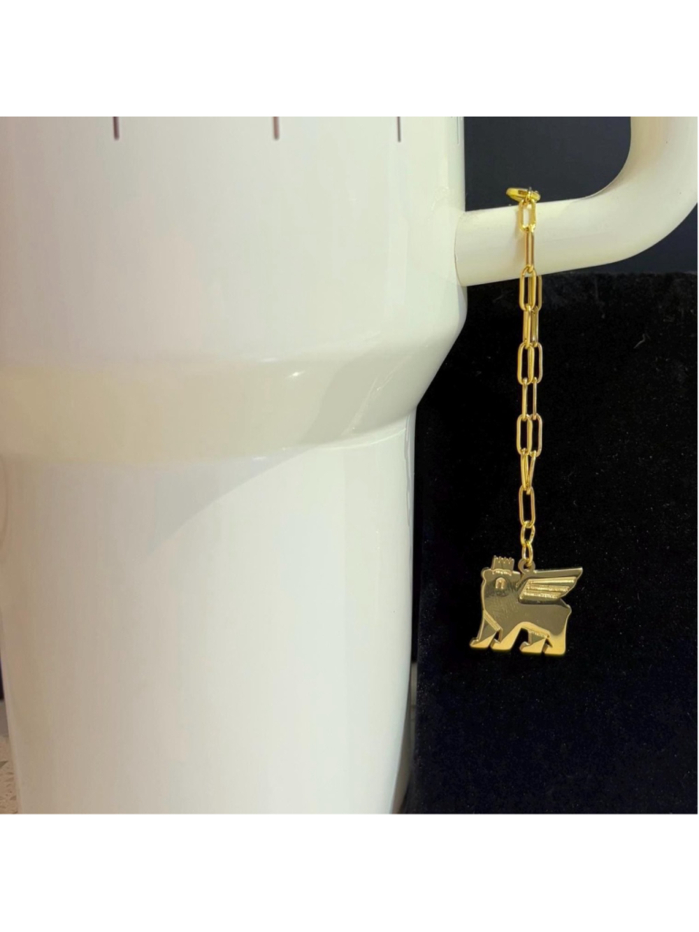 Gold Stanley logo cup charm chain - Picture 1 of 10